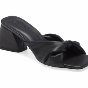 Open edit Chic Black Women's Block Heel Sandals